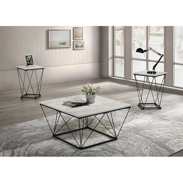  Furniture of America Whetstone FM42901WH-3PK 3 Pc Table Set IMAGE 2