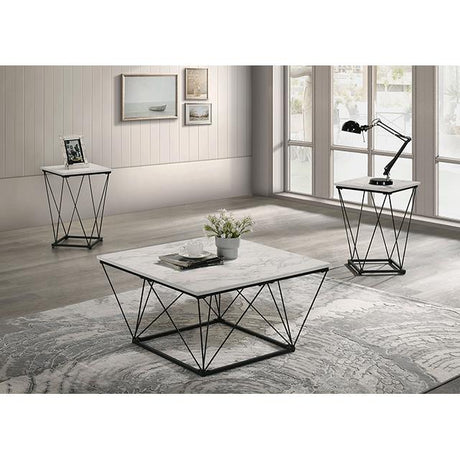  Furniture of America Whetstone FM42901WH-3PK 3 Pc Table Set IMAGE 2