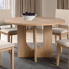  Furniture of America Oberto SL3406NT-RT Round Dining Table IMAGE 1