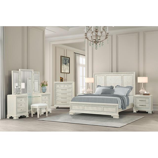  Furniture of America Stella Mia FM70000WH-V-SET Vanity Set IMAGE 3