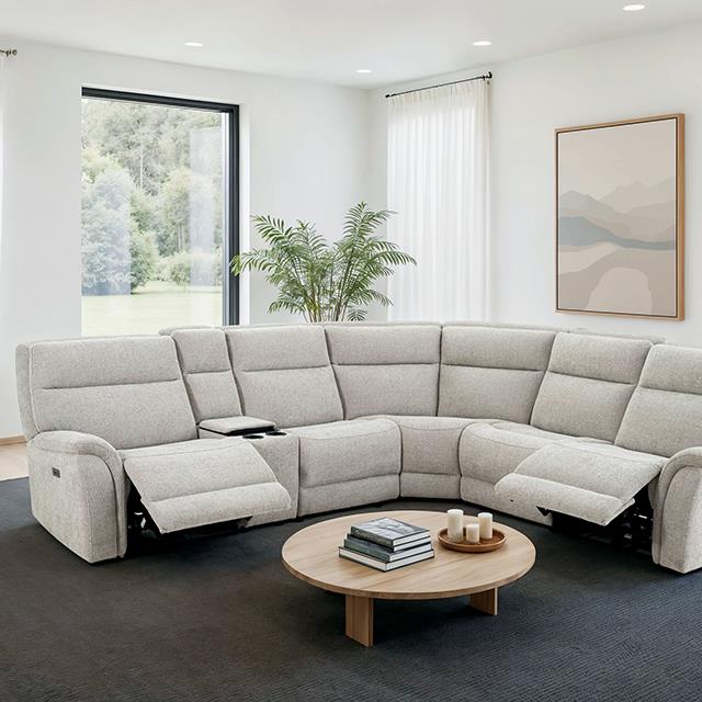  Furniture of America Mattheus CM9944LG-SECT-PM Power Sectional IMAGE 1