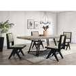  Furniture of America Tottenham FM3222BK-T-7PC 7 Pc Dining Table Set IMAGE 1