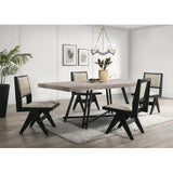  Furniture of America Tottenham FM3222BK-T-7PC 7 Pc Dining Table Set IMAGE 1
