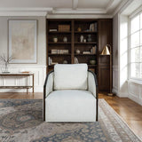  Furniture of America Zebina FM-AC6014WH-SW Swivel Chair IMAGE 2