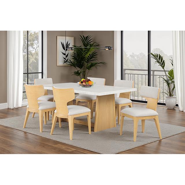  Furniture of America Caerwys FM34004NT-SC-2PK Dining Chair IMAGE 2