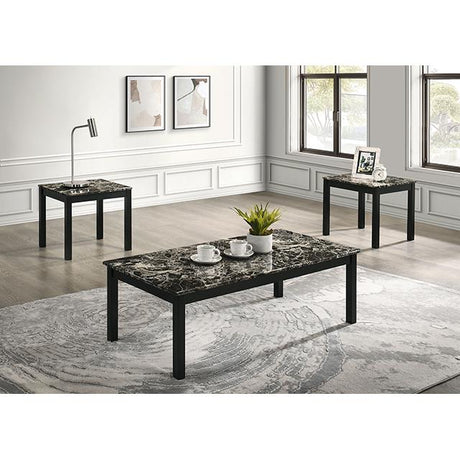  Furniture of America Findlay FM42900BW-3PK 3 Pc Table Set IMAGE 2