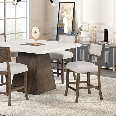  Furniture of America Grasten FM3332DB-PT-7PC 7 Pc Counter Height Table Set IMAGE 7
