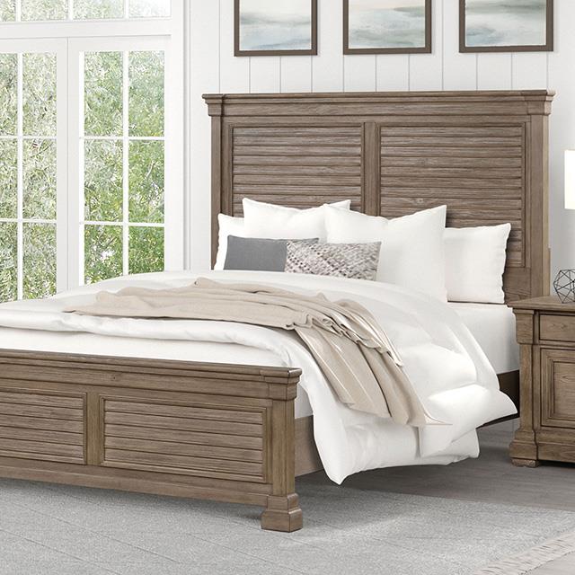  Furniture of America Sheringham FM7701BR-EK-BED King Bed IMAGE 1