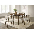  Furniture of America Raissa FM32011WN-RT-5PC 5 Pc Round Dining Table Set IMAGE 1