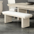  Furniture of America Hagerman FM3410NT-BN Dining Bench IMAGE 1