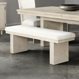  Furniture of America Hagerman FM3410NT-BN Dining Bench IMAGE 1