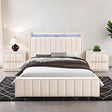  Furniture of America Farese SL7001BG-Q-3PC-2NS Queen Bed with 2 Nightstands IMAGE 1