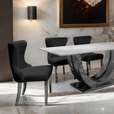  Furniture of America Portanova FM33003SV-T-7PC-14WH 7 Pc Dining Table Set IMAGE 4
