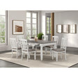  Furniture of America Pendola FM3427WH-T-7PC 7 Pc Dining Table Set IMAGE 1