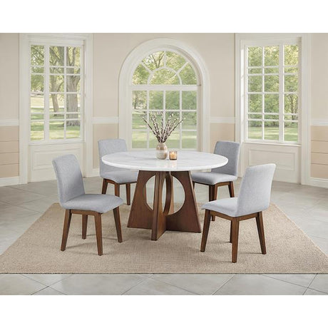  Furniture of America Ostbirk FM37011WN-SC-2PK Set Of 2 Side Chair IMAGE 2