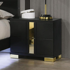  Furniture of America Lillestrom FM7217BK-N Nightstand IMAGE 1