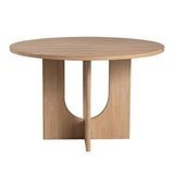  Furniture of America Oberto SL3406NT-RT-5PC 5 Pc Round Dining Table Set IMAGE 4