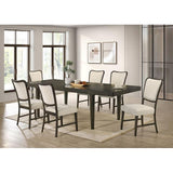  Furniture of America Doconde FM32012ES-T Dining Table IMAGE 2