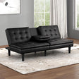  Furniture of America Eidsberg FM2908BK Futon Sofa Bed IMAGE 1