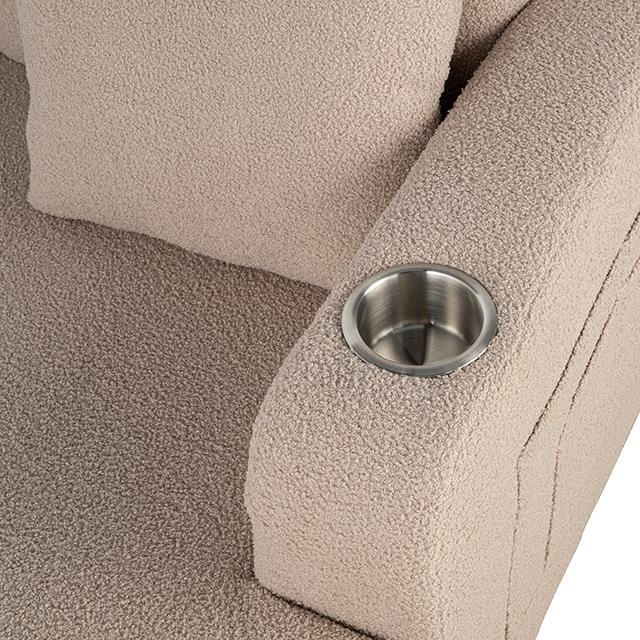  Furniture of America Cinderford SL6936BG-SF-PK Sofa IMAGE 4