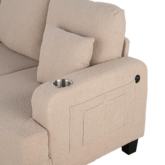  Furniture of America Cinderford SL6936BG-SF-PK Sofa IMAGE 6