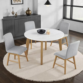  Furniture of America Mandier FM37009NT-RT-5PC 5 Pc Dining Table Set IMAGE 1