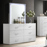  Furniture of America Stoholm FM72000WH-M Mirror IMAGE 3