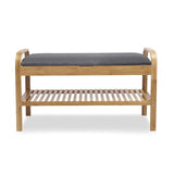  Furniture of America Skipper GM-5002 Shoe Storage Bench IMAGE 2