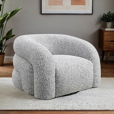  Furniture of America Freja FM-AC6003GY-SW Swivel Chair IMAGE 1
