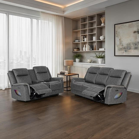  Furniture of America Arturus NX6061DG-SF-PM Power Sofa IMAGE 2