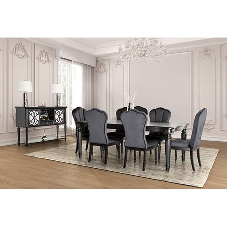  Furniture of America Melodi Parc FM3416BK-T-7PC 7 Pc Dining Table Set IMAGE 1