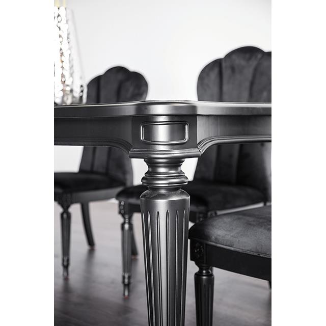  Furniture of America Melodi Parc FM3416BK-T-7PC 7 Pc Dining Table Set IMAGE 2