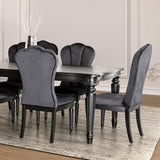  Furniture of America Melodi Parc FM3416BK-T-7PC 7 Pc Dining Table Set IMAGE 7