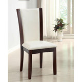  Furniture of America Manhattan CM3710T-WH-7PC 7 Pc Dining Table Set IMAGE 4