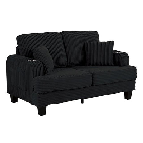 Furniture of America Moretaine SL6932BK-LV-PK Loveseat IMAGE 3