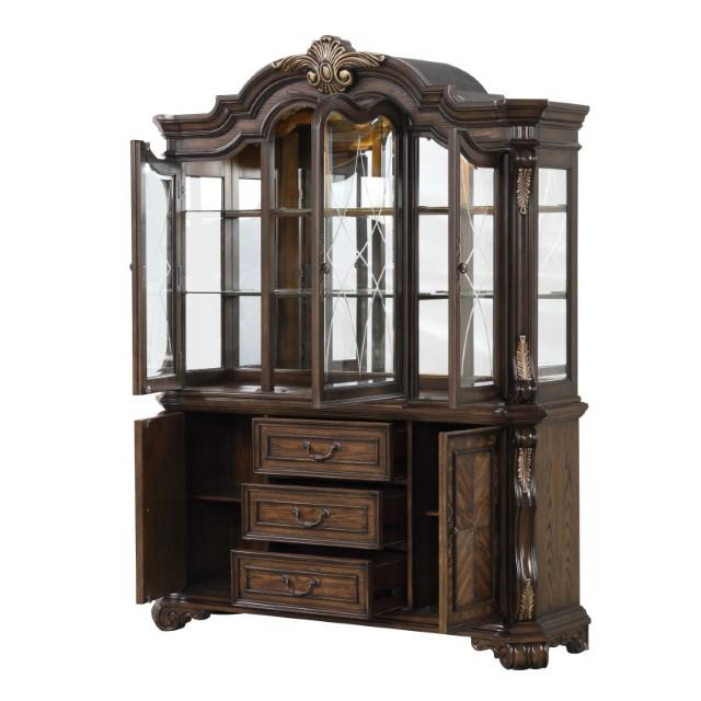  Furniture of America Leovanni FM31003DB-HB-SET Hutch And Buffet IMAGE 4