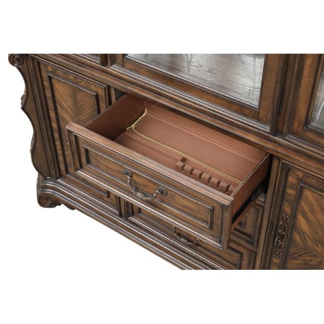  Furniture of America Leovanni FM31003DB-HB-SET Hutch And Buffet IMAGE 6