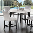  Furniture of America Sabro FM3330BK-PRT-TABLE Round Counter Height Table IMAGE 1