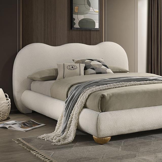  Furniture of America Finamore FM72005WH-EK-BED King Bed IMAGE 1