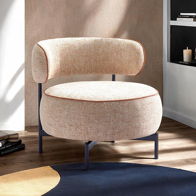  Furniture of America Florens FM-AC8015BR Swivel Chair IMAGE 1