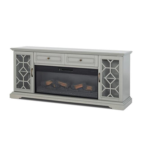  Furniture of America Fidel TM5003 74'' Tv Console with Electric Fireplace IMAGE 2