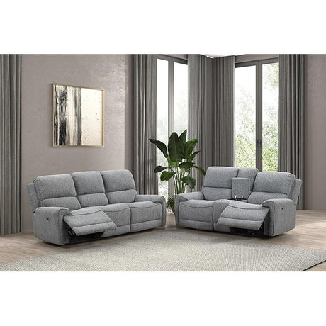  Furniture of America Morcote FM62001GY-CH-PM Power Recliner IMAGE 2