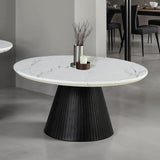  Furniture of America Sindal FM44004BK-CR-TABLE Round Cocktail Table IMAGE 1