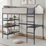  Furniture of America Forli FM-BK700BK-T Twin Loft Bed IMAGE 1