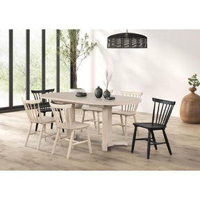  Furniture of America Hines FM3101NT-OT-7PC 7 Pc Dining Table Set IMAGE 1