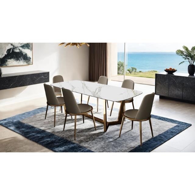  Furniture of America Norelli FM3701GD-T-TABLE Dining Table IMAGE 1