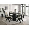  Furniture of America Tottenham FM3222BK-RT-48-5PC 5 Pc Dining Table Set IMAGE 1