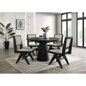 Furniture of America Tottenham FM3222BK-RT-48-5PC 5 Pc Dining Table Set IMAGE 1
