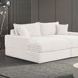  Furniture of America Tavedestrand FM6900WH-PK Double Chaise Sofa IMAGE 1