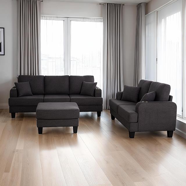  Furniture of America Cinderford SL6936DG-SF-PK Sofa IMAGE 2